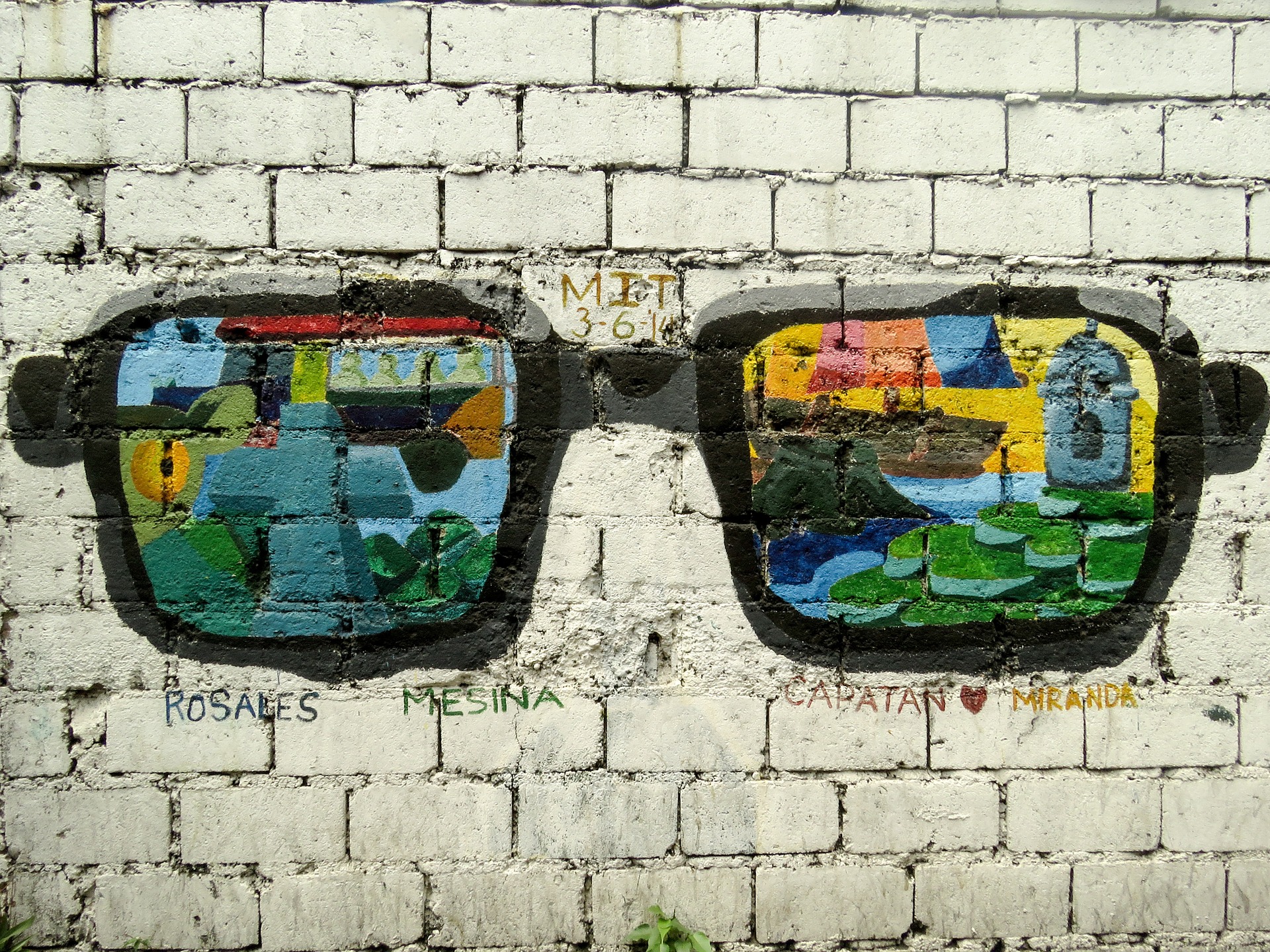 bril, toekomst, grafitti