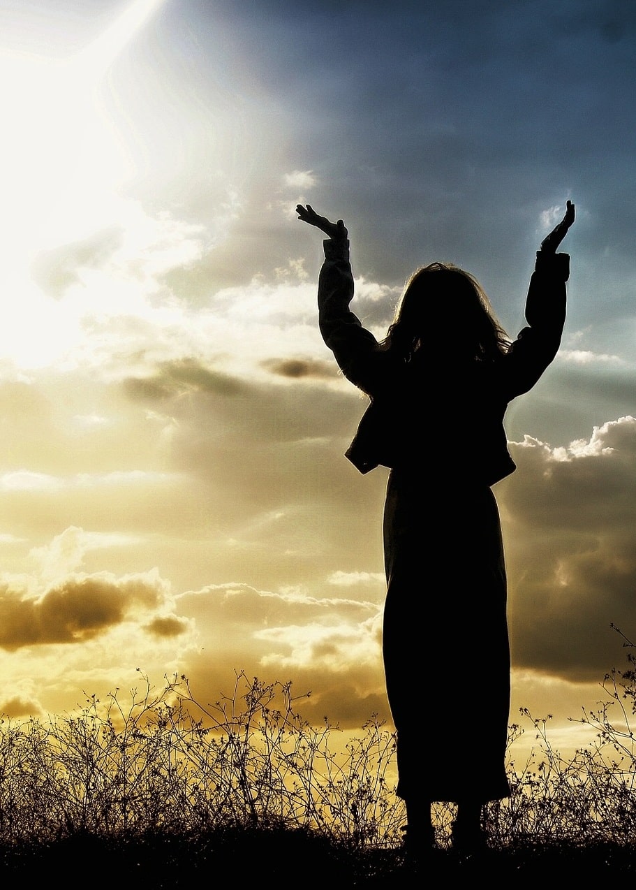 praise, woman, licht, God, loven