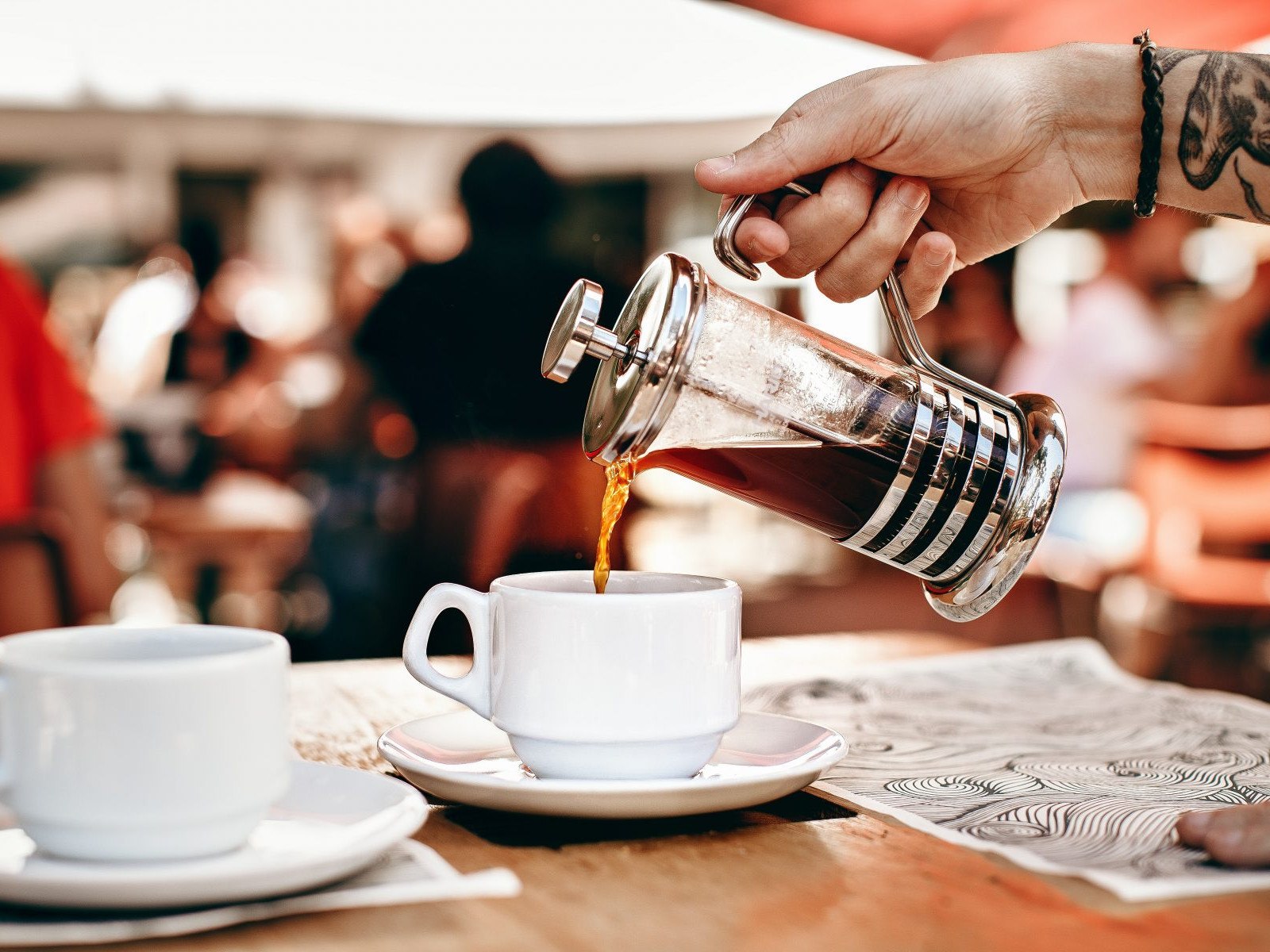dienen, koffie, Lume