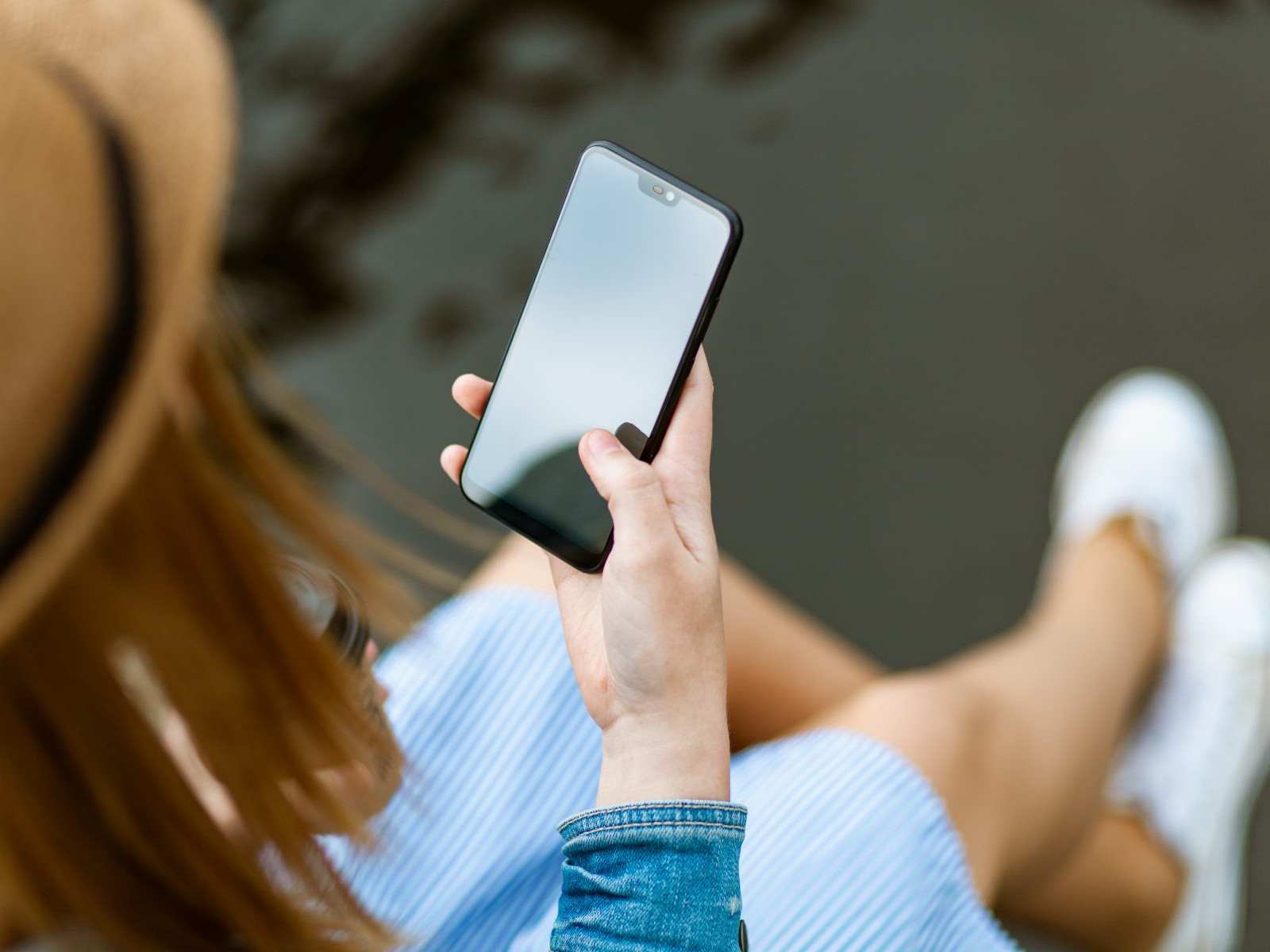 Smartphone, Woman, Lume