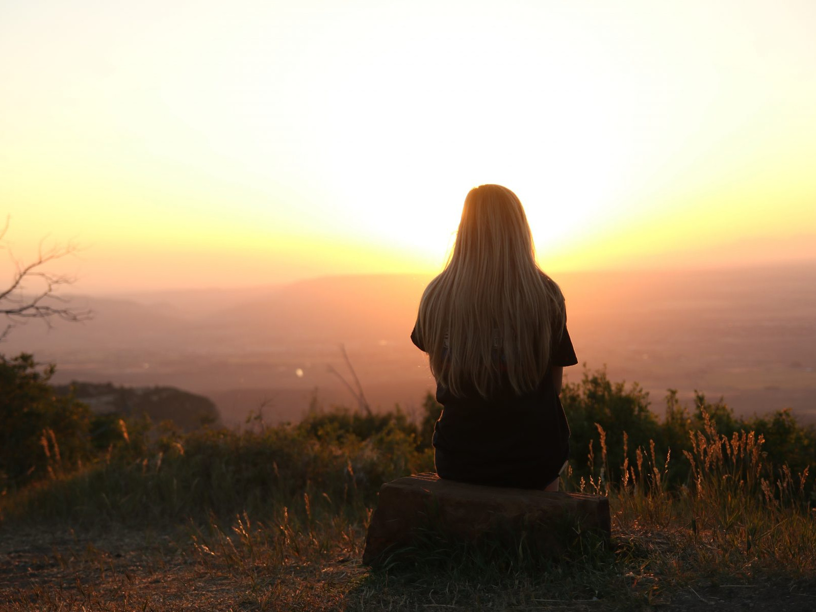 Woman, Lume, Sunset, zonnetje
