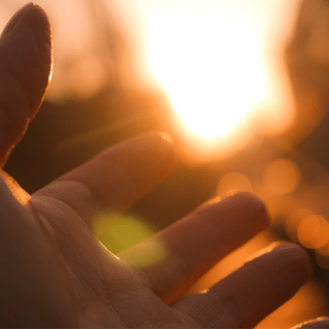 Foto van een hand