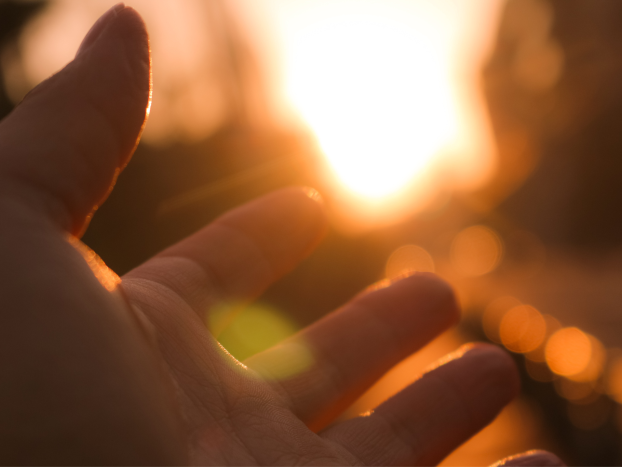 Foto van een hand